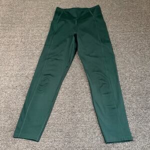 Girlfriend Collective High-Waisted Leggings Womens Small Green Stretch Gym Yoga